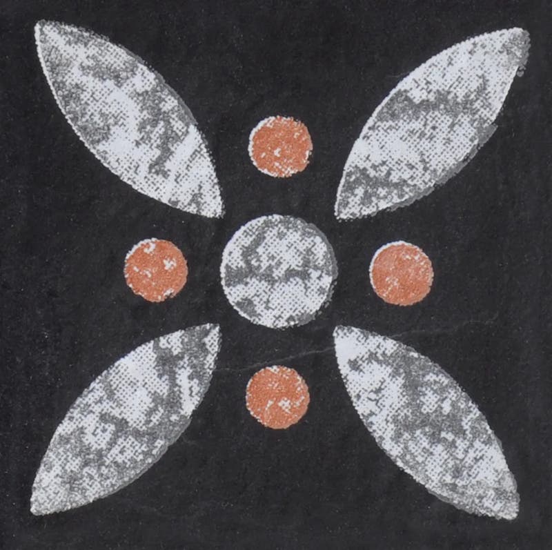 Produktbild av Le Crete Terra Svart Blomma Tozzetto