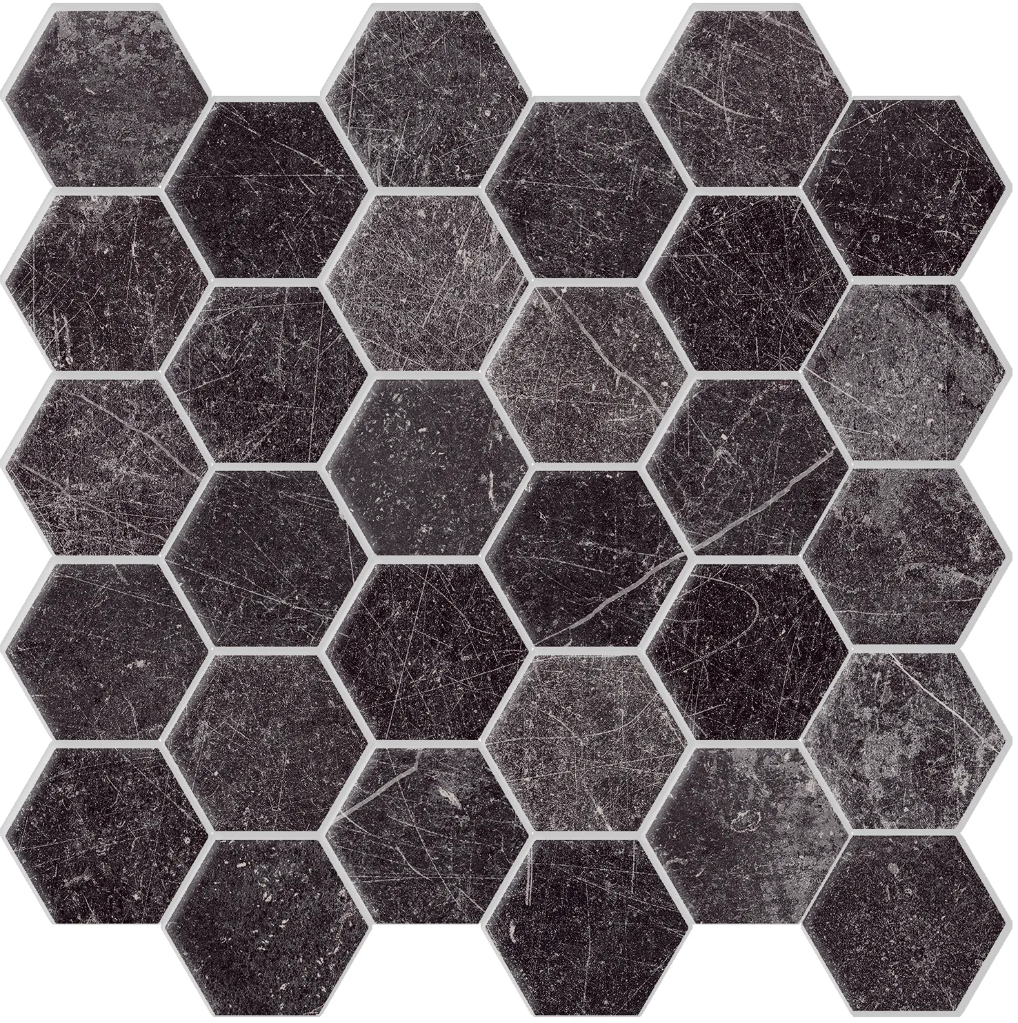 Produktbild av Panarea Black hexagon Mosaik