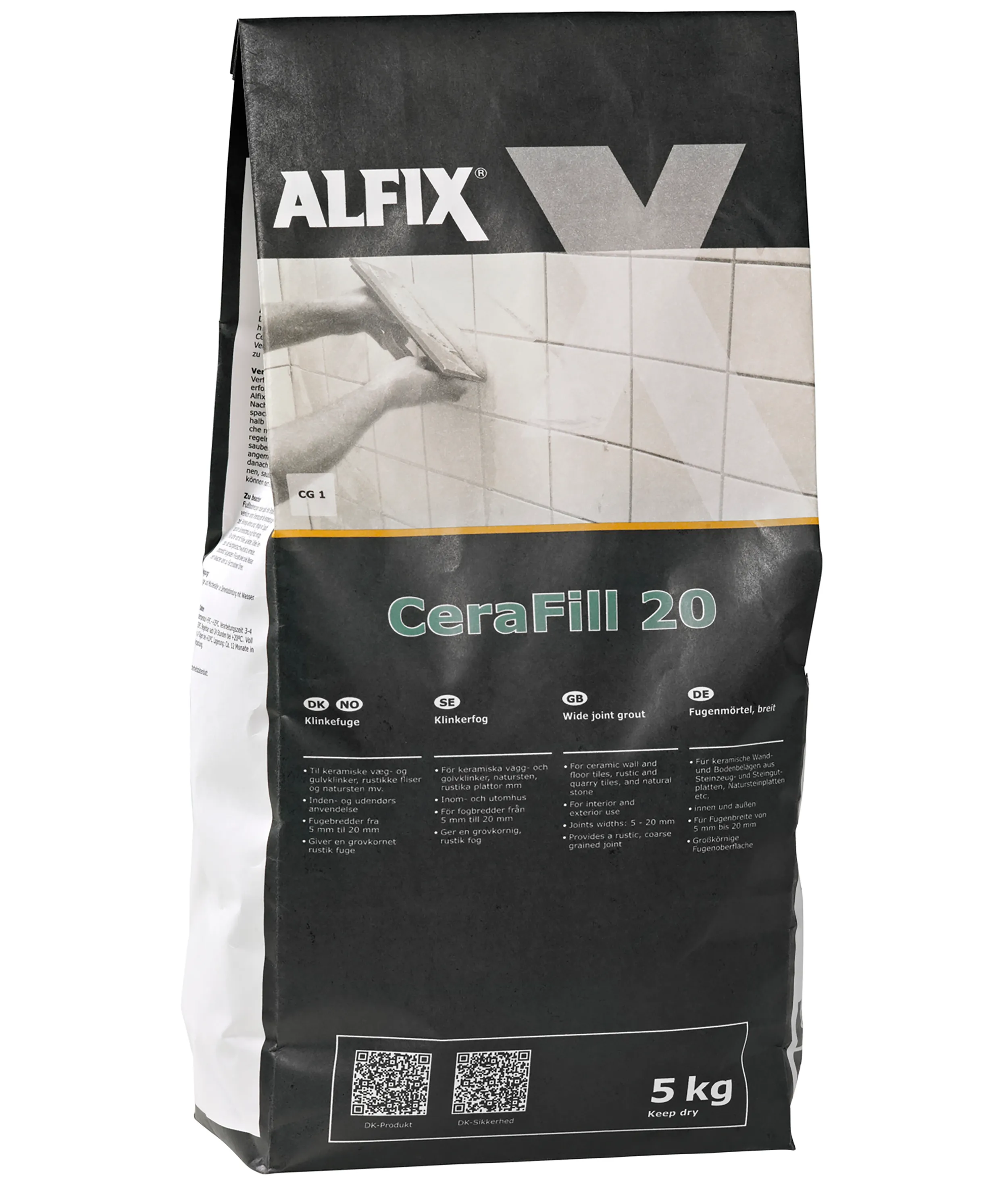 Produktbild av Klinkerfog-A 5 kg grå