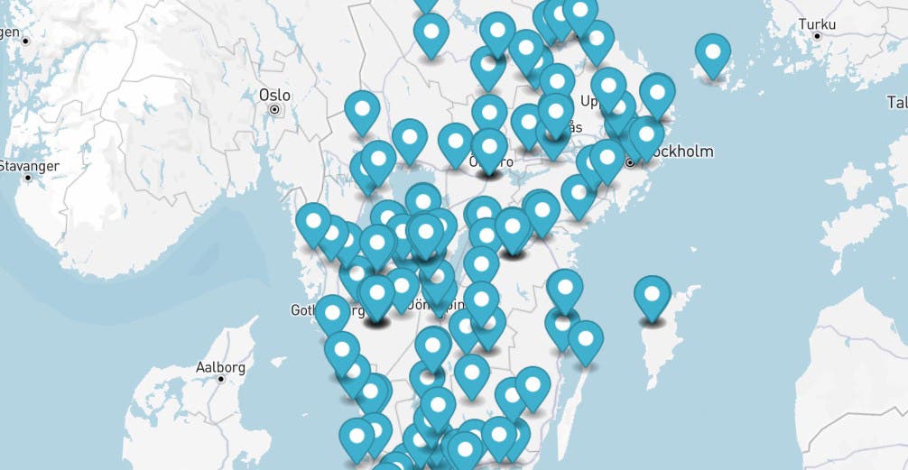 sverigekarta