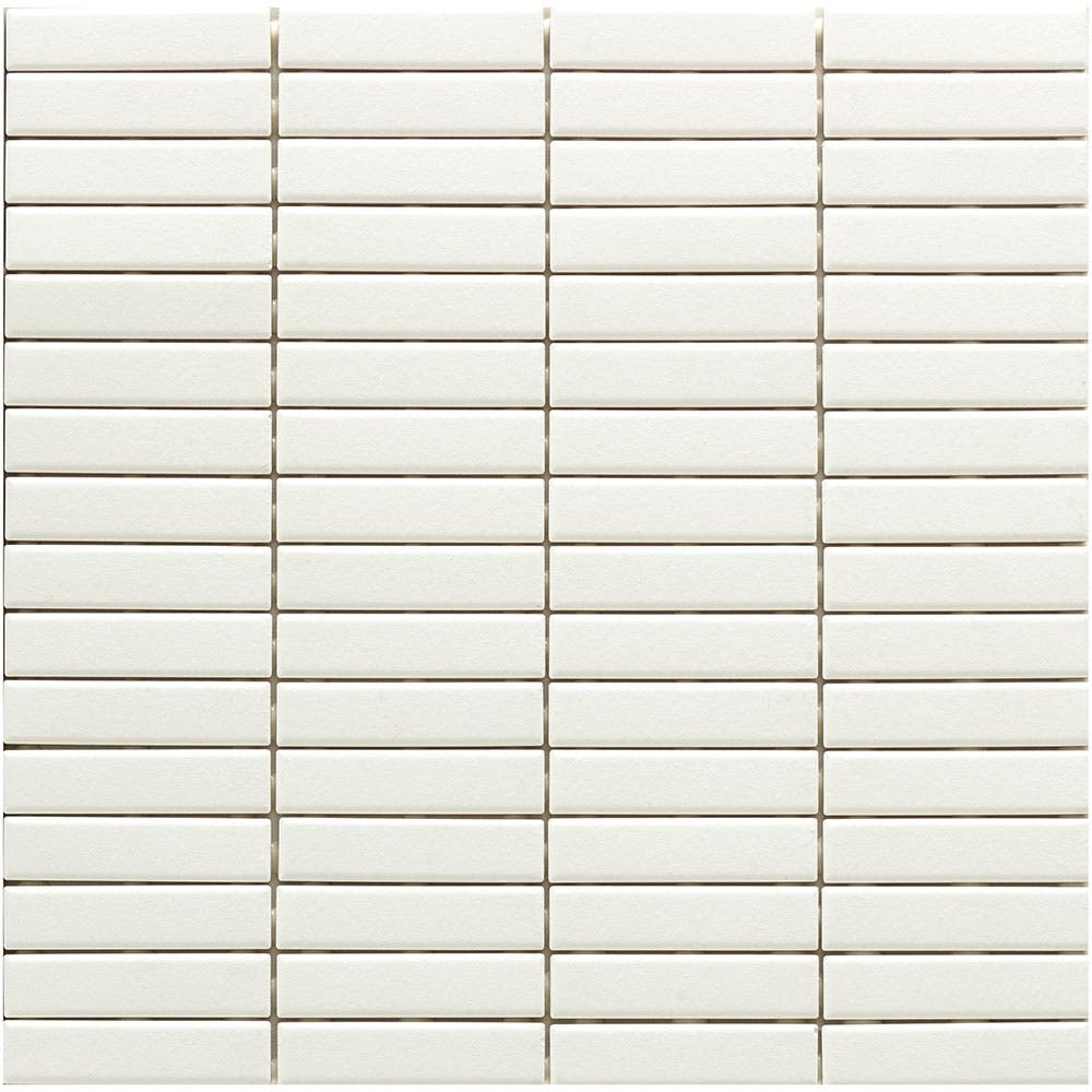 Mini Stick Chalk White matt - Klinkermosaik 1