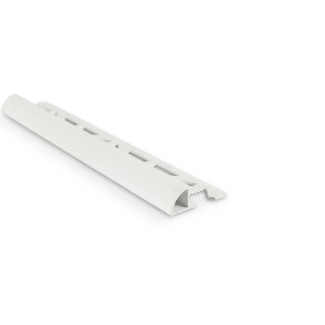Kakellist Kvartsrund, Plast Vit 12,5 mm 2,5m - Kvartsrunda 1
