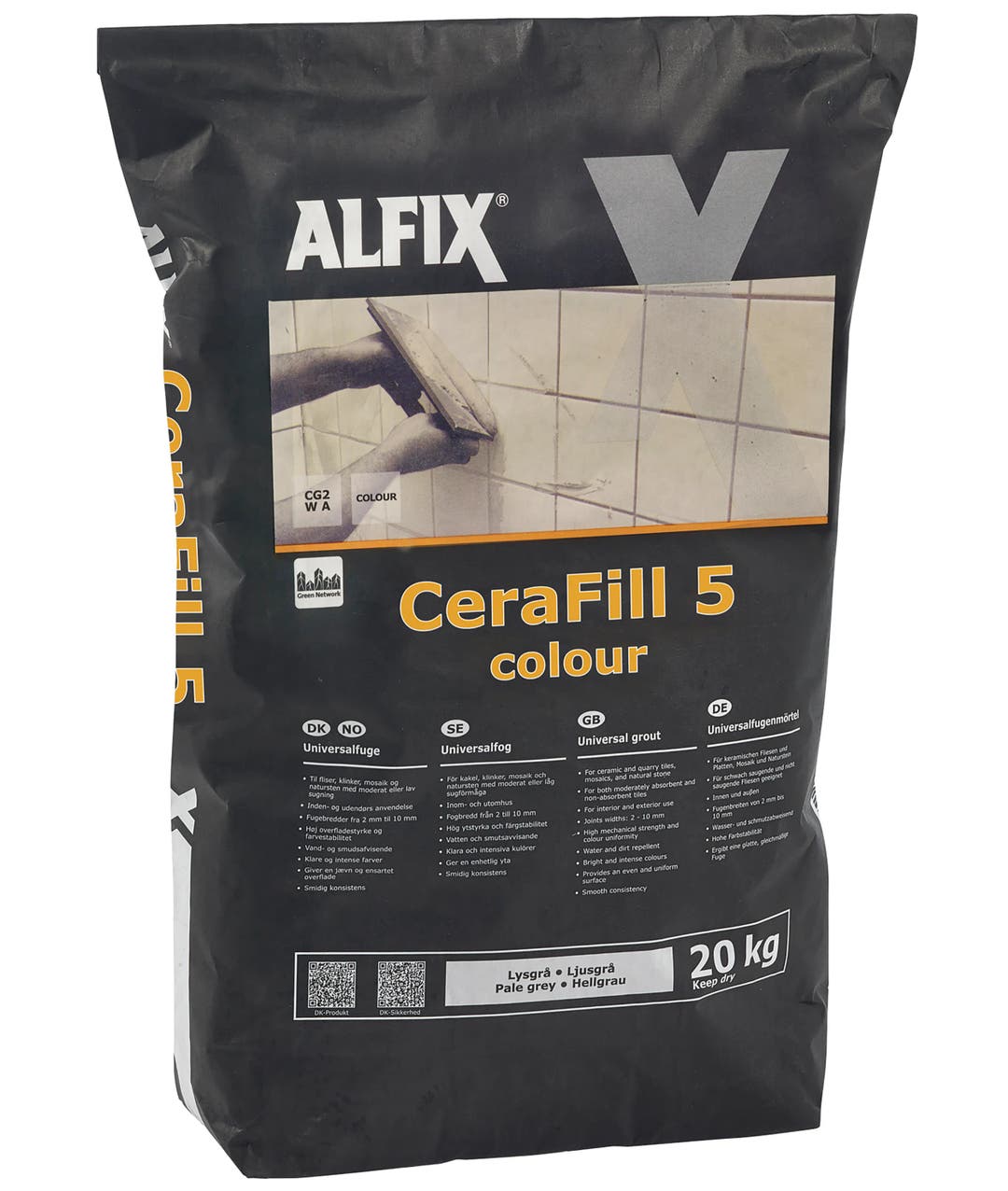 Kakelfog Colour ljusgrå 20 kg - Fog 1