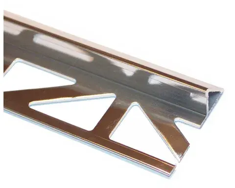 Produktbild av Kakellist 45° alu. Silver blank 8mm 2,5m