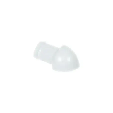 Hörndel kvartsrund plast vit 12,5mm - Kvartsrunda 2