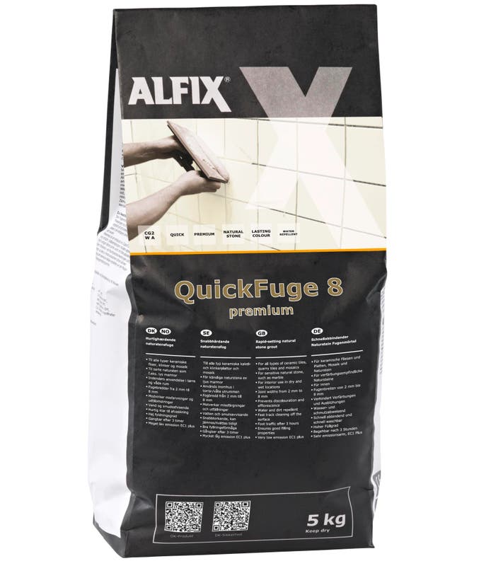 Produktbild av QuickFuge 8 premium Svartgrå 5 kg