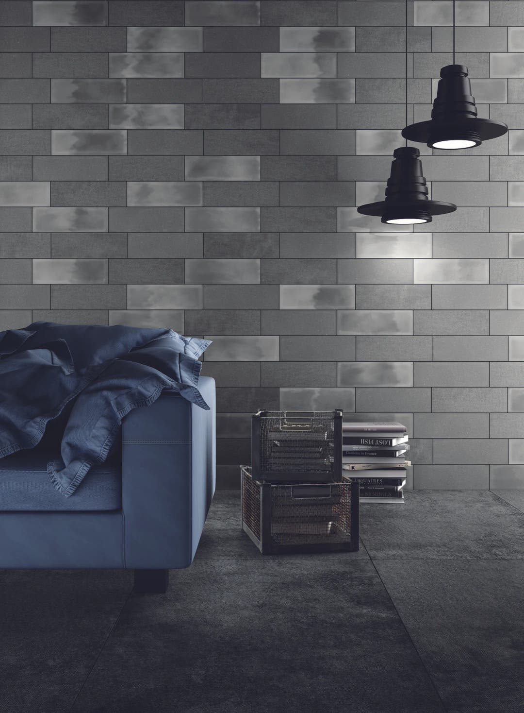 Diesel Camp Glaze Grey blank - Kakel 2