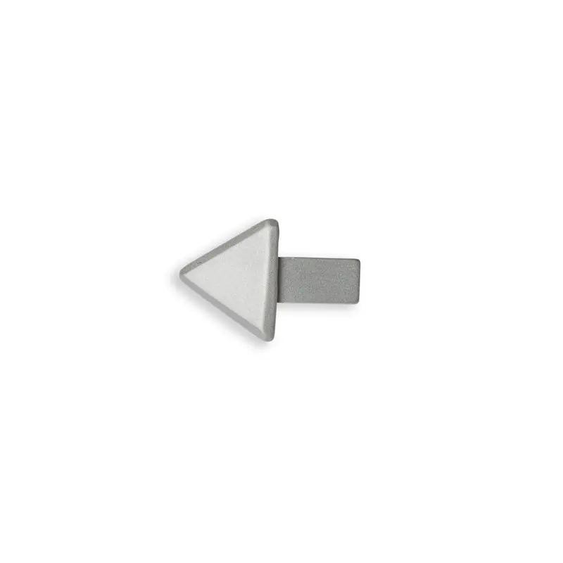 Hörndel 45° alu. silver matt 6mm