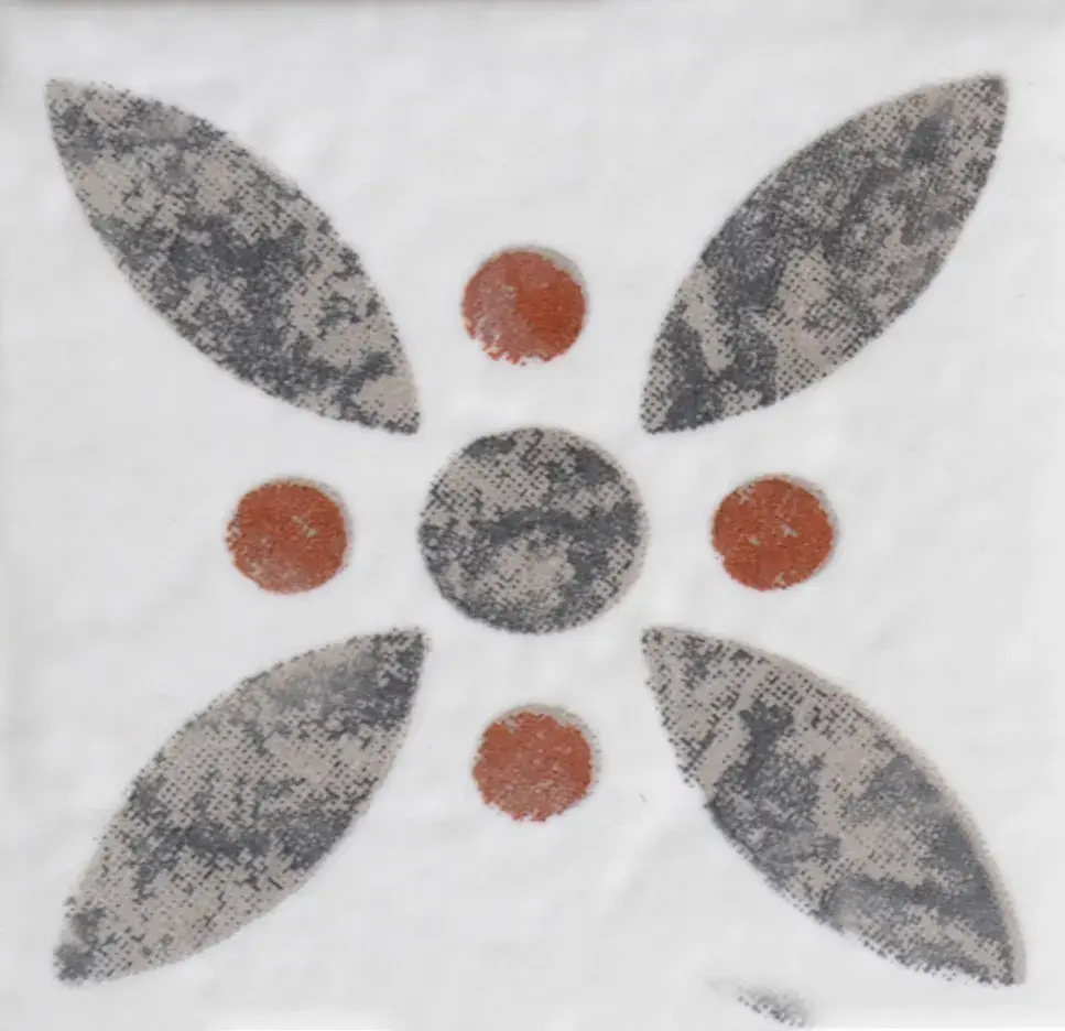 Le Crete Terra Vit Blomma Tozzetto - Klinker 1