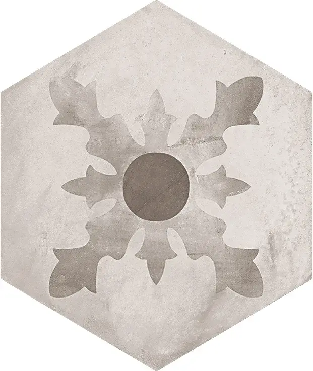 Terra Black/Grey Mix Hexagon - Klinker 6