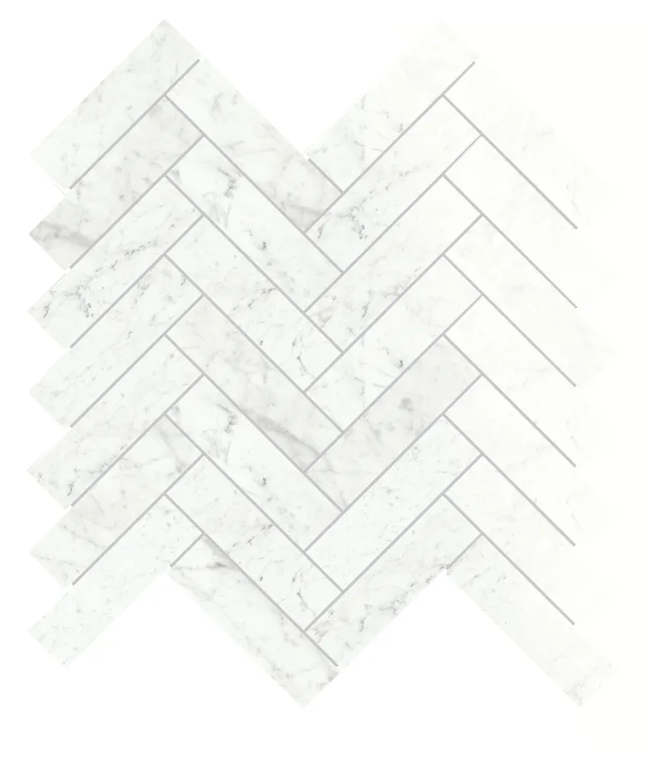 Marmi Carrara levigato Fiskben - Mosaik