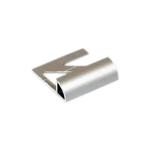 Kakellist Kvartsrund, Alu. Silvereloxerad matt 12,5 mm 2,5m - Kvartsrunda 2